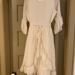 Chasing Fireflies Fairy tail Chiffon Ivory Dress